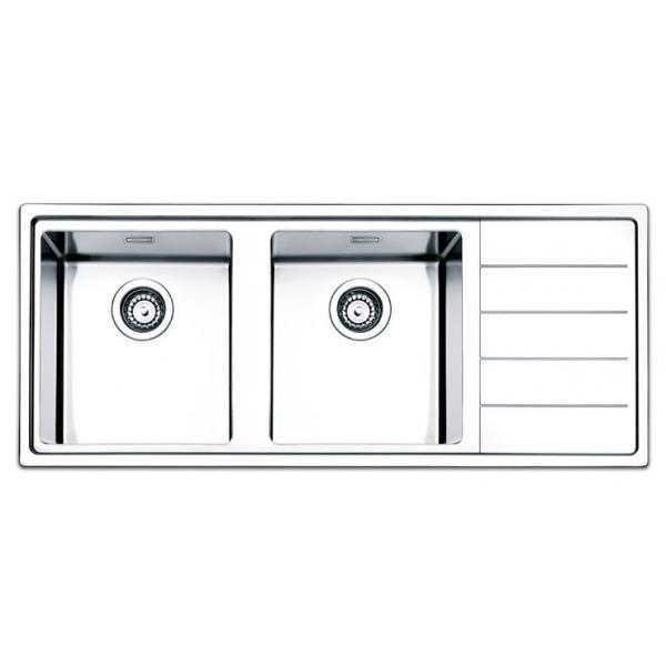 LAVELLO APELL LNP116.2IRBC 2 VASCHE A SINISTRA 116X50#CONSEGNA IN 3 SETTIMANE#