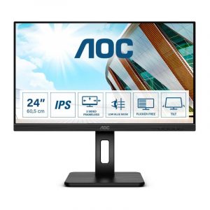 Aoc q24p2q 23.8 led ips quad hd 2560×1440 pixel 4 ms 75 hz 16.9 pro-line 2k altoparlanti incorporati nero