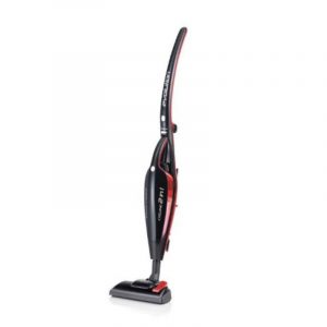 Ariete 2764 evo 2 in 1 scopa elettrica senza sacco tecnologia ciclonica aspirabriciole integrato 600 w 0.8 litri filtro hepa cavo 5 mt nero/rosso