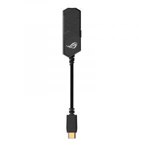 Asus rog clavis amplificatore audio e aura sync da usb-c a jack 3.5 mm nero