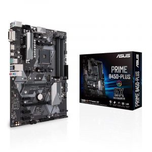 Asus prime b450-plus scheda madre form atx chipset amd b450 socket am4