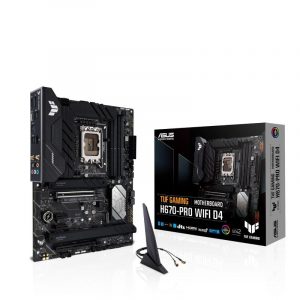Asus tuf gaming h670-pro wifi d4 scheda madre atx, intel h670, lga1700, ddr4, pci 5.0, intel 2.5gb ethernet, wifi 6, realtek 7.1 surround, 4xm.2, 4xsata 6gb-s, usb 3.2 gen 2×2, armoury crate, nero