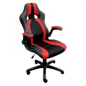 Atlantis land triton r9 sedia da gaming per pc seduta imbottita nero-rosso
