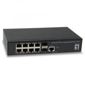 Levelone gel-1061 switch di rete gestito l2 gigabit ethernet 10-100-1000 nero 19u