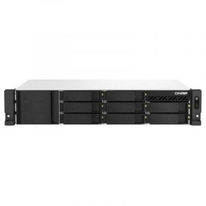 Qnap ts-873aeu-4g nas chassis rack 2u amd ryzen embedded v1500b 2.2ghz ram 4gb-8 bay hdd/ssd 2.5/3.5-s.o. qnap qts black