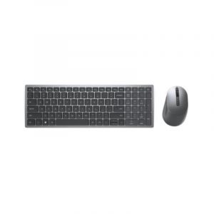 Dell km7120w kit tastiera wireless + bluetooth layout italiano + mouse wireless + bluetooth ottico 1.600 dpi colore grigio