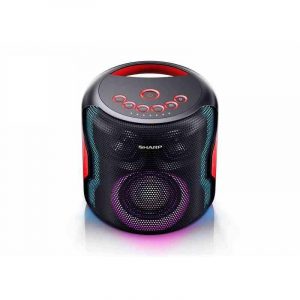 Sharp ps-919 speaker bluetooth portatile 130w tws per accoppiare 2 unita` usb aux ipx5 luci led batteria integrata nero