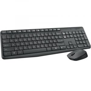 Logitech mk235 wireless combo kit tastiera e mouse qwerty tastiera italiana nero-antracite