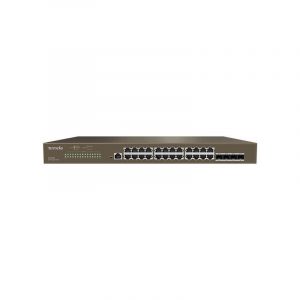 Tenda teg3328f switch gestito l2 24 porte gigabit 10/100/1000 rj45 +4p sfp +1p console