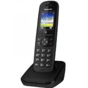 Panasonic kx-tgh710jtb cordless singolo display a colori eco mode plus vivavoce nero