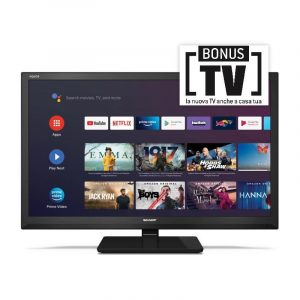 Sharp 24bi2e - 24 android tv led hd - audio harman kardon - black - it