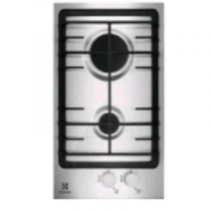 Electrolux egg3322nvx piano cottura a gas 2 fuochi piano in acciaio inox grigio
