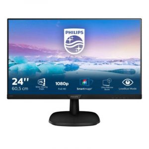 Philips monitor flat 24“ v-line 243v7qjabf led full hd ips 1000:1 tempo di risposta 4 ms