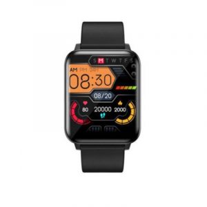 Lenovo e1 max smartwatch 1.69 touch screen gps bluetooth notifiche pressione sanguigna frequenza cardiaca sensore di temperatura cutanea ip68 compatibile con android/ios black