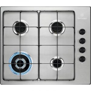 Electrolux egs6414x piano cottura a gas da incasso 4 fuochi inox