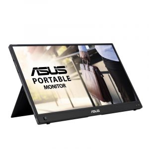 Asus zenscreen go mb16awp monitor portatile 15.6 led ips full hd wi-fi 5 ms 60 hz 1xusb-c mini hdmi low blue light altoparlanti incorporati blck