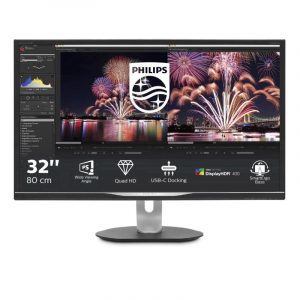 Philips 328p6aubreb/00 31.5 led formato 16:9 contrasto 50.000.000:1 1xvga 1xhdmi 1xdisplay port 3xusb colore black