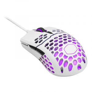 Cooler master mm711 mouse gaming rgb ottico usb 16.000 dpi bianco