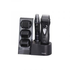 Panasonic er-gy10cm504 kit per rasatura barba e capelli wet&dry 7 in 1 colore nero/silver