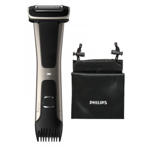 Philips bg7025-15 bodygroom 7000 depilatore corpo da uomo wet and dry testina 4d autonomia 80 min nero