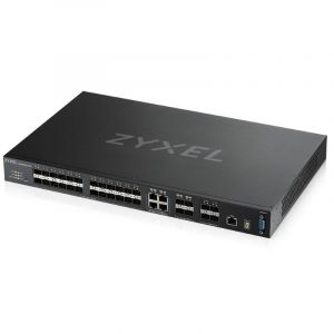 Zyxel switch 24 porte lan gigabit sfp + 4 porte gigabit dual+4 porte 10g sfp+ managed l3 rack