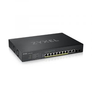 Zyxel xs1930-12hp-zz0101f switch gestito l3 10g ethernet 8 x 100/1000/2.5g/5g/10gbase-t (poe++) + 2 x 100/1000/2.5g/5g/10gbase-t + 2 x 10 gigabit sfp+ poe++ (375 w)