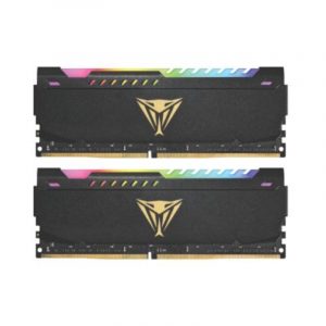 Patriot viper steel rgb kit memoria ram 2x16gb 32gb totali 3.600mhz tecnologia ddr4 tipologia dimm black