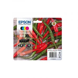 Epson 503xl multipack cartuccia inchiostro confezione da 4 nero-giallo-ciano-magenta per expression home xp-5200, wf-2960dwf, wf-2965dwf