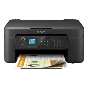 Epson workforce wf-2910dwf stampante multifunzione colore ink-jet a4 stampa fronte retro scansione copia fax display lcd 3.7cm wifi ethernet stampa da mobile e su cloud airprint black