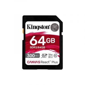 Kingston canvas react plus memory card sdhc 64gb uhs-ii classe 10 u3 v90