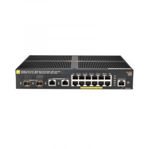 Hpe aruba 2930f 12g poe+ switch gestito l3 12 x 10/100/1000 (poe+) + 2 x 1 gigabit / 10 gigabit sfp+ (uplink) + 2 x 10/100/1000 poe+ (139 w) montabile su rack