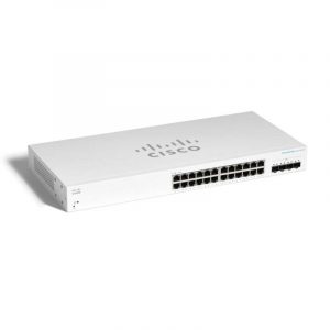 Cisco business 220 cbs220-24t-4x-eu switch gestito l2 24 x 10/100/1000 + 4 x 10 gigabit sfp+ (uplink) bianco montabile su rack