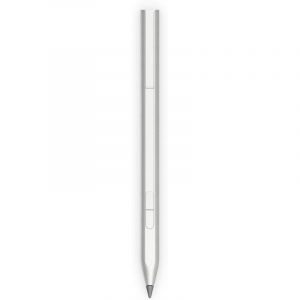 Hp tilt pen pennino per tablet tecnologia mpp 2.0 2 punte intercambiabili, 2 pulsanti configurabili usb-c argento