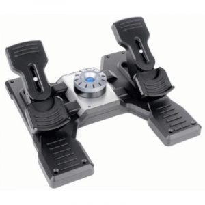 Logitech g saitek pro flight rudder pedals pedaliera per simulatori di volo