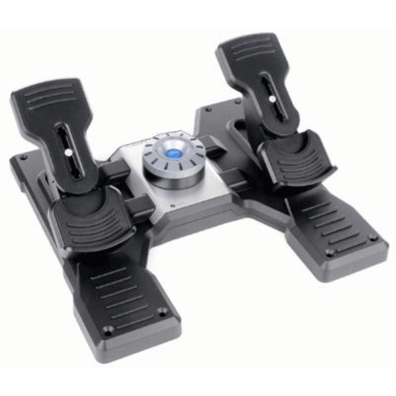 Logitech g saitek pro flight rudder pedals pedaliera per simulatori di volo