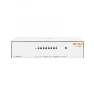 Hpe aruba instant on 1430 8g switch 8 porte non gestito l2 gigabit 10/100/1000 full duplex desktop bianco