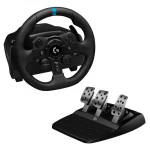 Logitech ps4/pc g923 trueforce volante + pedaliera doppia frizione ps4/pc nero /acciio
