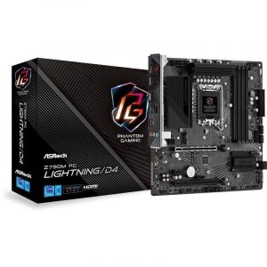 Asrock z790m phantom gaming lightning/d4 intel z790 lga 1700 micro atx