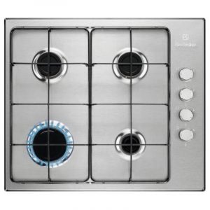 Electrolux kgs6404sx piano cottura a gas 4 zone 55 cm acciaio inossidabile