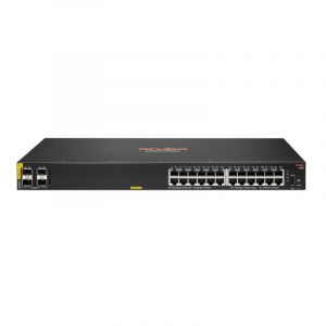 Hpe aruba 6100 24g poe classe 4 4sfp switch gestito l3 24 x 10/100/1000 + 4 x 1 gigabit / 10 gigabit sfp+ poe+ (370 w)