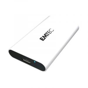 Emtec ecssd500gx210g ssd 500gb portatile usb-c 3.2gen2 gaming sata iii 3d nand bianco nero