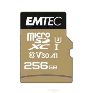 Emtec speedin pro micro sdxc 256gb classe 10 u3 v30 con adattatore sd