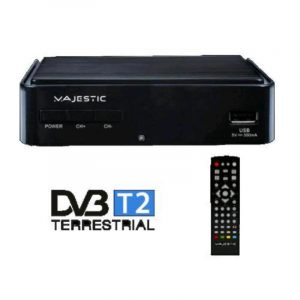 Majestic decoder digitale terrestre dvb-t-t2 hd ingresso usb 2.0 per la riproduzione di fle multimediali