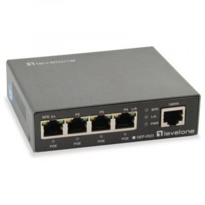 Levelone gep-0523 switch di rete gigabit ethernet 10-100-1000 nero supporto power over ethernet