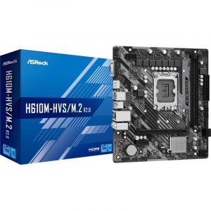 Asrock h610m-hvs/m.2 r2.0 intel h610 lga 1700 micro atx