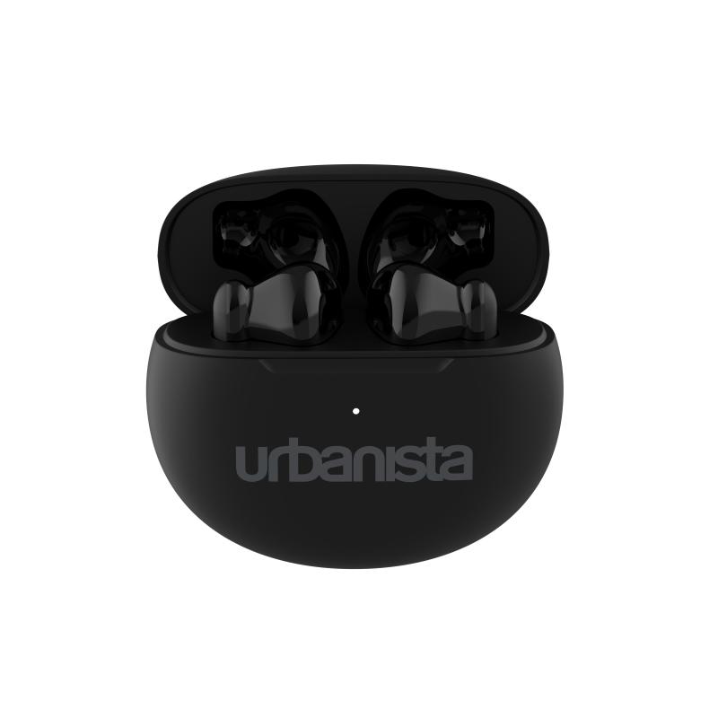 Urbanista austin auricolari wireless bluetooth controlli touch usb-c custodia di ricarica nero notte