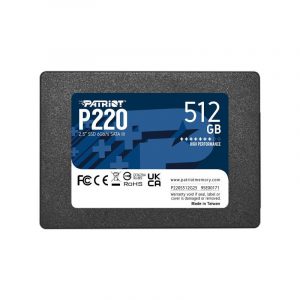 Patriot p220 ssd 512gb 2.5“ sata 3 read:550mb-write:500 mb-s