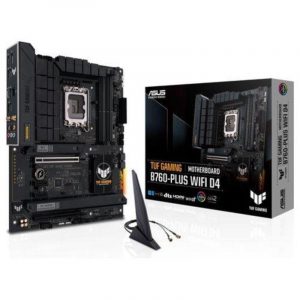 Asus tuf gaming b760-plus wifi d4 scheda madre intel (lga 1700) atx, 12+1 drmos, realtek 2.5gb ethernet, displayport, hdmi, usb 3.2 gen 2 type-c, aura sync