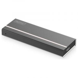 Digitus alloggiamento ssd esterno usb type-c 3.1 m.2 nvme senza attrezzi alloggiamento in alluminio key m o key b+m