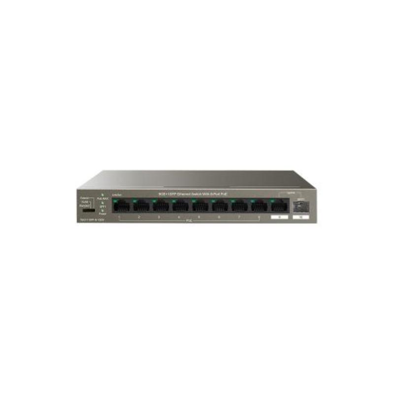 Tenda teg1110pf-8-102w switch gestito 8 porte gigbit ethernet 10/100/1000 poe + 1 sfp
